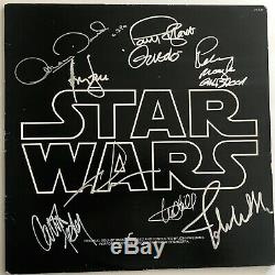 Star Wars cast signed album harrison ford carrie fisher john williams not poster