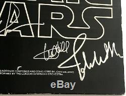 Star Wars cast signed album harrison ford carrie fisher john williams not poster