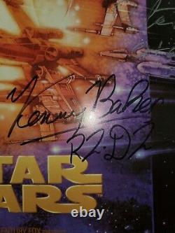 Star wars cast signed picture RARE 20.5x 16