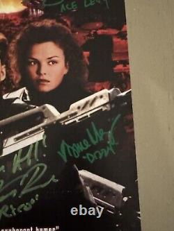 Starship Troopers Cast Signed Movie Poster Autographed by Cast JSA Authentic