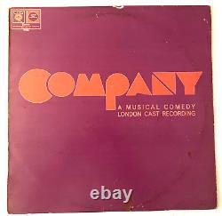 Stephen Sondheim & Larry Kert signed Company Original London Cast LP album 1972