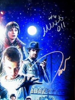 Stranger Things Cast Signed Autograph 11X17 Photo Brown Harbour Wolfhard BAS LOA