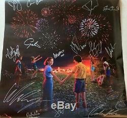 Stranger Things cast signed autographed 34x22 poster Millie Bobby Brown Ryder