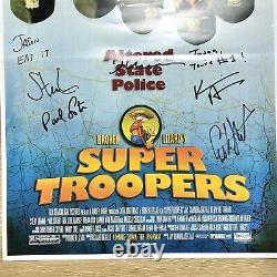 Super Troopers Autographed Signed Poster 27X19 Original Cast Members 2001 Pinup
