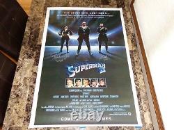 Superman II Cast Signed 1-Sheet Movie Poster Terence Stamp Sarah Douglas Jack +