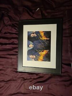 Supernatural Tv Cast Stars Autographed 8 1/2 X 11 Color Photo / Coa