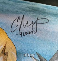 Sword Art Online Dub Cast Signed Wallscroll Cherami Leigh Erica Mendez Asuna