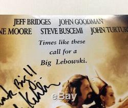 THE BIG LEBOWSKI Cast Signed 11x17 Movie Poster Photo PSA COA LOA Jeff Bridges