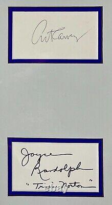 THE HONEYMOONERS Autographed Signed CAST PHOTO FRAMED Jackie Gleason JSA LOA