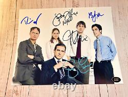 THE OFFICE Cast x5 Signed 8x10 (Carell, Krasinski) Authentic Autographs withCOA