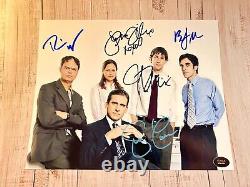 THE OFFICE Cast x5 Signed 8x10 (Carell, Krasinski) Authentic Autographs withCOA