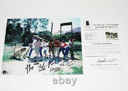 THE SANDLOT CAST SIGNED 11x14 MOVIE PHOTO BECKETT COA MIKE VITAR BENNY THE JET