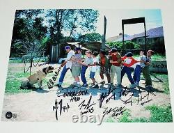 THE SANDLOT CAST SIGNED 11x14 MOVIE PHOTO BECKETT COA MIKE VITAR BENNY THE JET