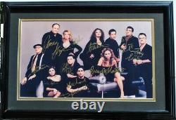 THE SOPRANOS CAST Signed Framed Photo x11 James Gandolfini, Edie Falco, Lorrai