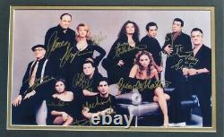 THE SOPRANOS CAST Signed Framed Photo x11 James Gandolfini, Edie Falco, Lorrai