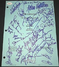THE SOPRANOS CAST WithTONY TV SCRIPT COVER WHOLE CAST SIGNED BY 25 AUTOGRAPHED JSA