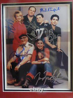 THE SOPRANOS RARE CAST PHOTO SIGNED BY 6 AUTOGRAPHED & PROP LICENSE WithCOA