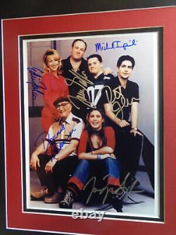 THE SOPRANOS RARE CAST PHOTO SIGNED BY 6 AUTOGRAPHED & PROP LICENSE WithCOA