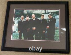 THE SOPRANOS Signed Autographed Poster James Gandolfini & Cast Framed RARE