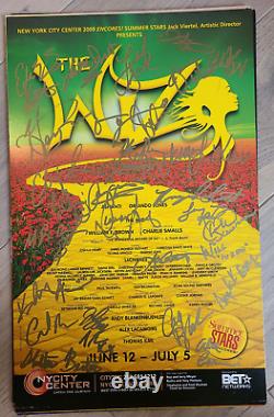 THE WIZ Encores! Broadway Signed Poster LaChanze Ashanti Orlando Jones + Cast