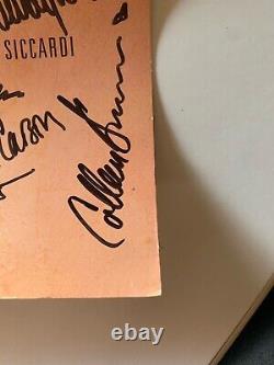 TWO Signed Opening Sunset Blvd Night Original LA Cast Window Cards Glenn Close