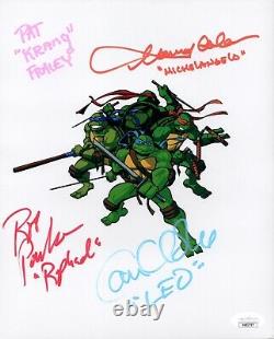 Teenage Mutant Ninja Turtles CAST X4 SIGNED 8X10 Photo Autograph JSA COA Cert