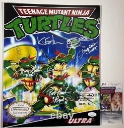 Teenage Mutant Ninja Turtles Cast Signed x5 11x14 Photo B TMNT Autograph JSA COA