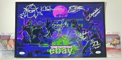 Teenage Mutant Ninja Turtles Cast Signed x5 11x17 Poster H Eastman TMNT JSA COA