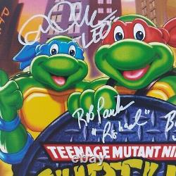 Teenage Mutant Ninja Turtles Cast signed 11x14 Photo TMNT JSA COA signed by 4