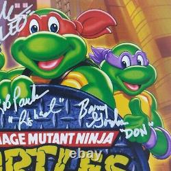 Teenage Mutant Ninja Turtles Cast signed 11x14 Photo TMNT JSA COA signed by 4