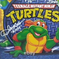 Teenage Mutant Ninja Turtles Cast signed 11x14 Photo TMNT JSA COA signed by 4