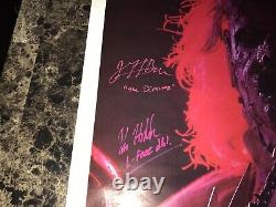 Texas Chainsaw Massacre 3 Cast Signed ORIGINAL 1-Sheet Horror Movie Poster + COA