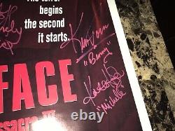 Texas Chainsaw Massacre 3 Cast Signed ORIGINAL 1-Sheet Horror Movie Poster + COA