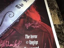 Texas Chainsaw Massacre 3 Cast Signed ORIGINAL 1-Sheet Horror Movie Poster + COA