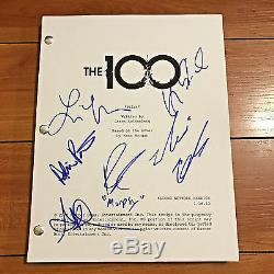 The 100 Hundred Signed Full Pilot Script By 5 Cast Members Marie Avgeropoulos