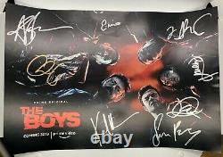 The Boys Cast Hand Signed Poster Amazon Prime NYCC 2018 Exclusive Autographed