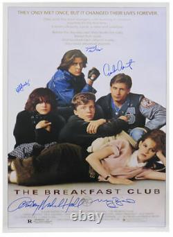 The Breakfast Club Cast Signed 27x40 Poster (Estevez, Ringwald, +3 sigs) -SS COA