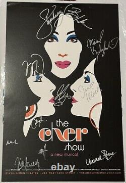 The Cher Show Broadway Musical Signed Poster Window Card Original Cast