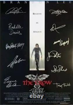 The Crow Cast Signed Movie Poster