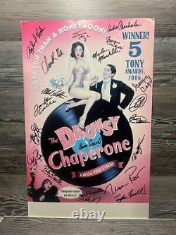 The Drowsy Chaperone, Cast Signed, Broadway Window Card/poster, Tour