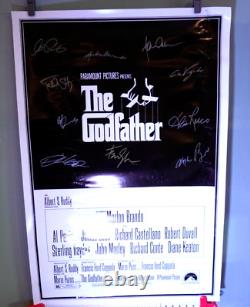 The Godfather (10) Cast Signatures Autographed Signed Poster Awesome