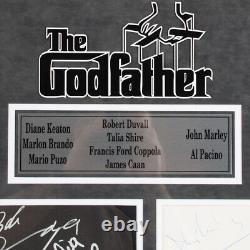 The Godfather Cast Signed Photo Display (9) Marlon Brando, Al Pacino, etc