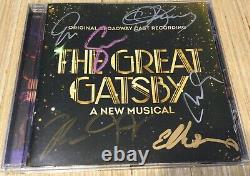 The Great Gatsby Musical Signed Cast Recording CD X7 Jeremy Jordan Eva Noblezada