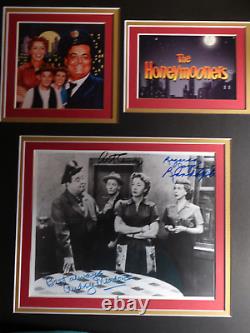 The Honeymooners Rare Cast Signed By 3 Autographed Display With Coa