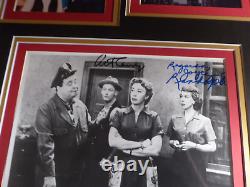 The Honeymooners Rare Cast Signed By 3 Autographed Display With Coa