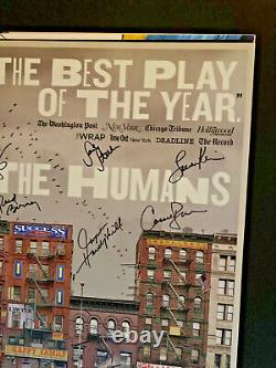 The Humans signed tony winning broadway 14x22 window card 2016