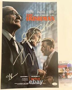 The Irishman Cast Signed By Four 11x17 Poster Autographed Irwin Winkler JSA COA