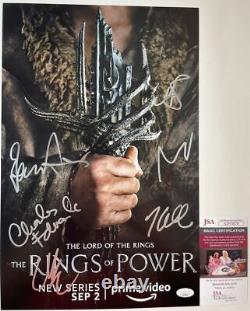 The Lord Of The Rings The Rings Of Power Cast Signed By 7 11x17 Poster A JSA COA