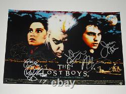 The Lost Boys Cast Signed Autographed X4 12x18 Photo Poster Sutherland Patric +