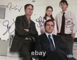 The Office Cast Signed 11x14 Photo Carell+3 Authentic Autograph Beckett Coa 2